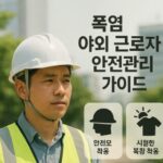 야외 근로자 안전관리