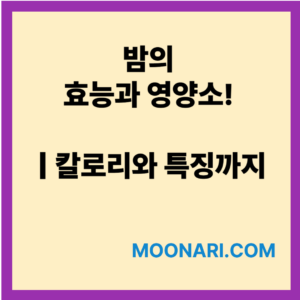 밤의효능