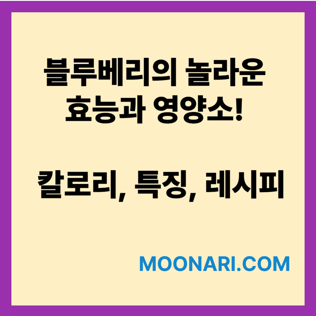 블루 베리 효능