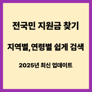 전국민 지원금