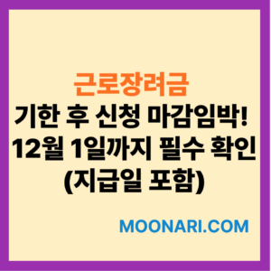 근로장려금 기한 후 신청