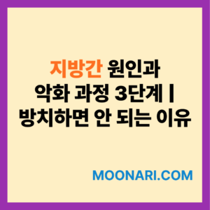 지방간 원인과 악화 과정