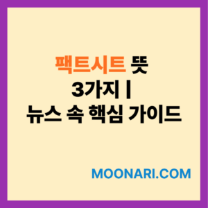 팩트시트