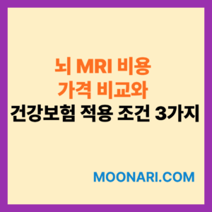 뇌 MRI 비용