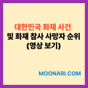 korea fire disaster history safety