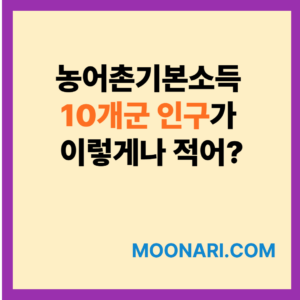 농어촌기본소득 10개군