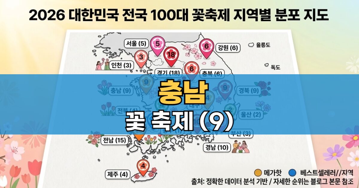 충남지역 꽃축제