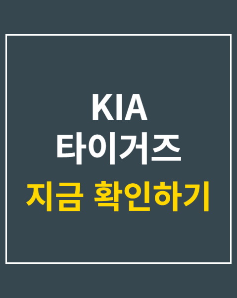 KIA 타이거즈 한정 굿즈