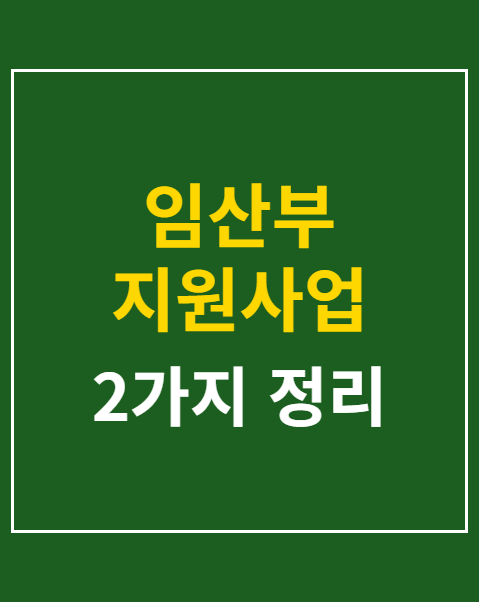 임산부 지원사업 신청 실패 사례