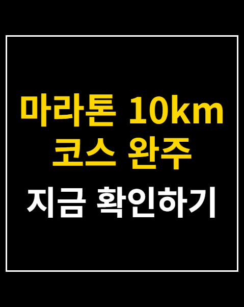 마라톤 10km 코스 완주 연습법 4단계