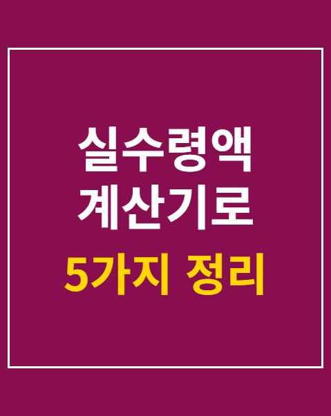 실수령액 계산기