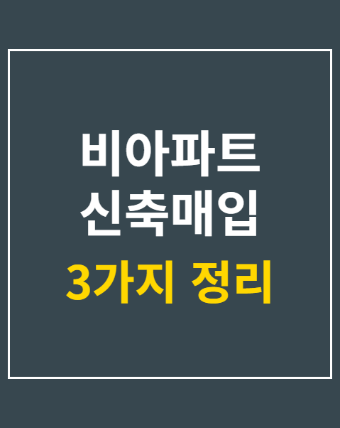 비아파트 신축매입 지원 확대 시행