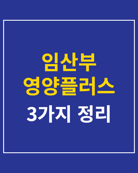 임산부 영양플러스 사업