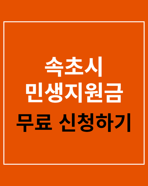 속초시 민생지원금 20만 원 지급