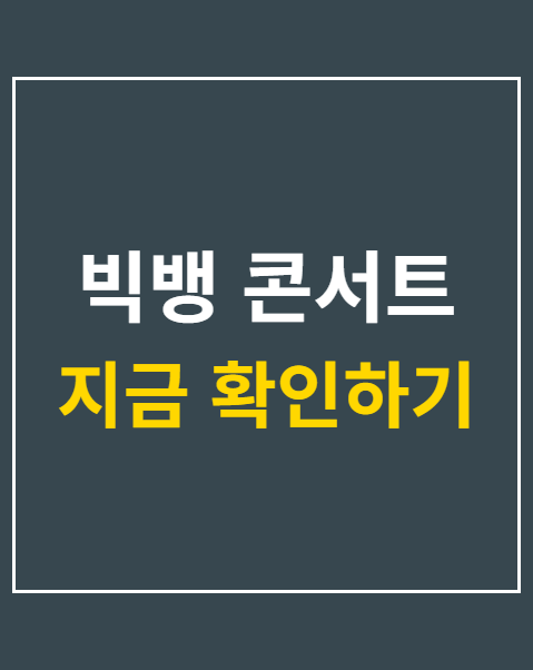 빅뱅 콘서트