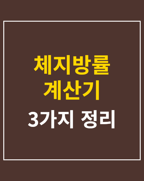 체지방률 계산기