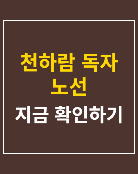 천하람 독자 노선