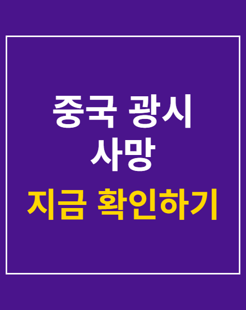 중국 광시 사망