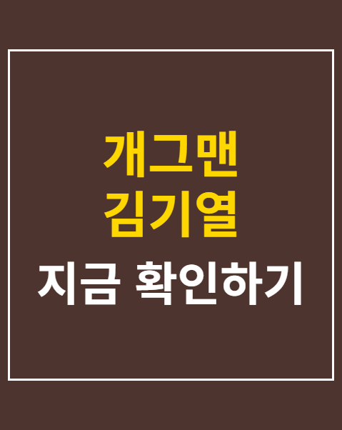 개그맨 김기열