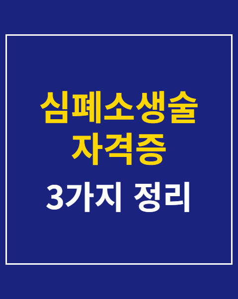 심폐소생술 자격증