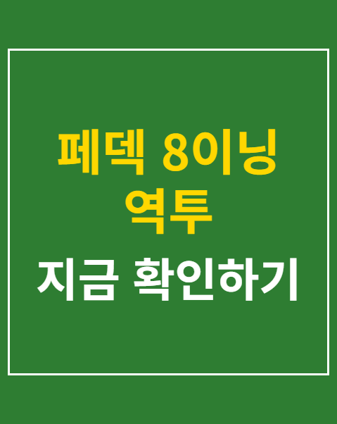 페덱 8이닝 역투