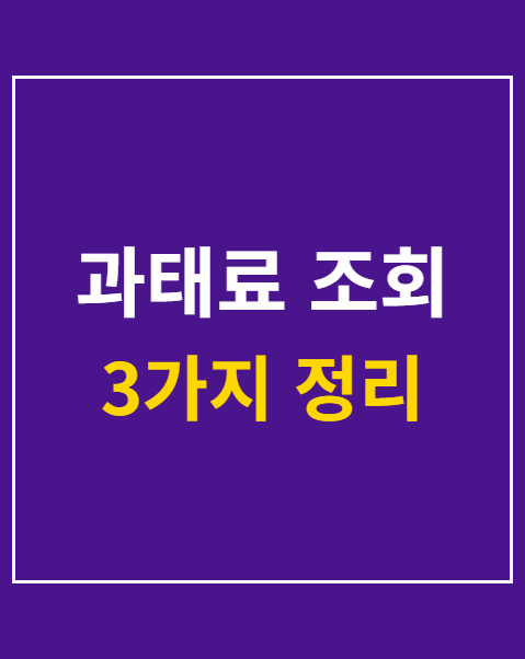 과태료 조회