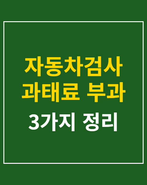 자동차검사 과태료