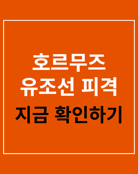 호르무즈 유조선 피격
