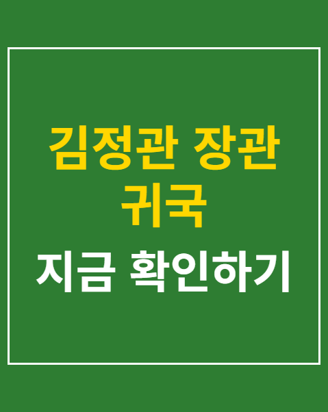 김정관 장관 귀국
