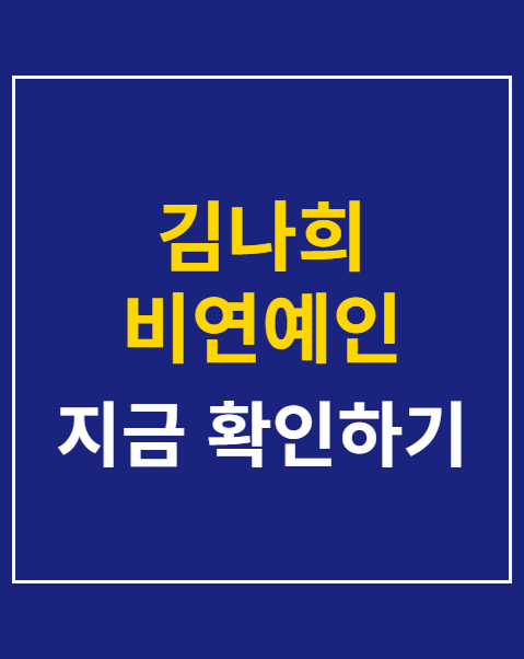 김나희 비연예인 결혼