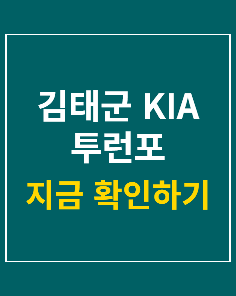 김태군 KIA 투런포