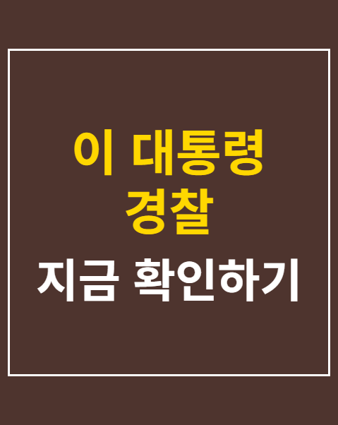 이 대통령 경찰 개혁기구
