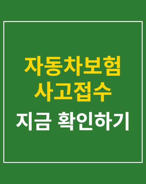 자동차보험 사고접수 5단계 조치 요령
