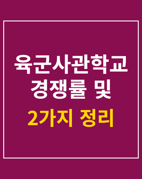 육군사관학교 경쟁률