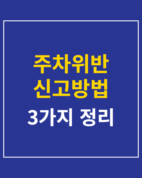 주차위반 신고방법