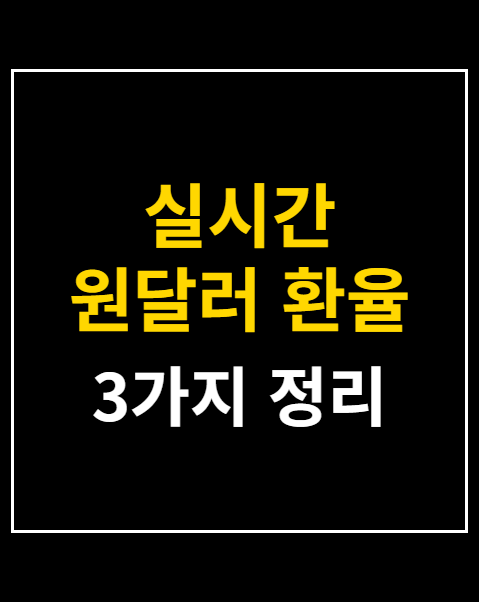 실시간 원달러 환율 조회