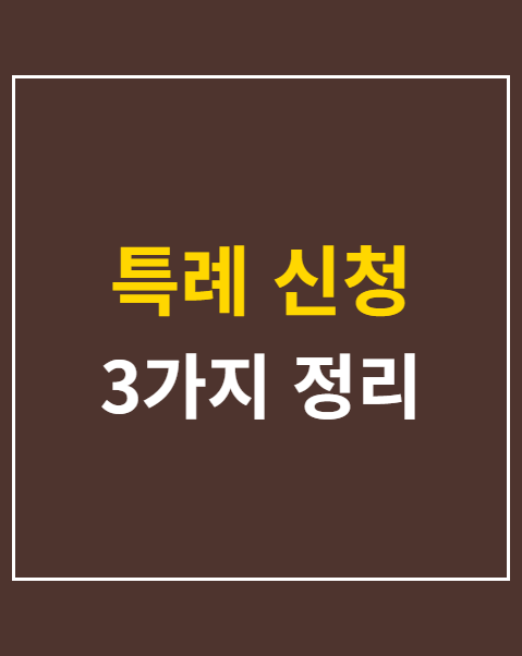 특례 신청