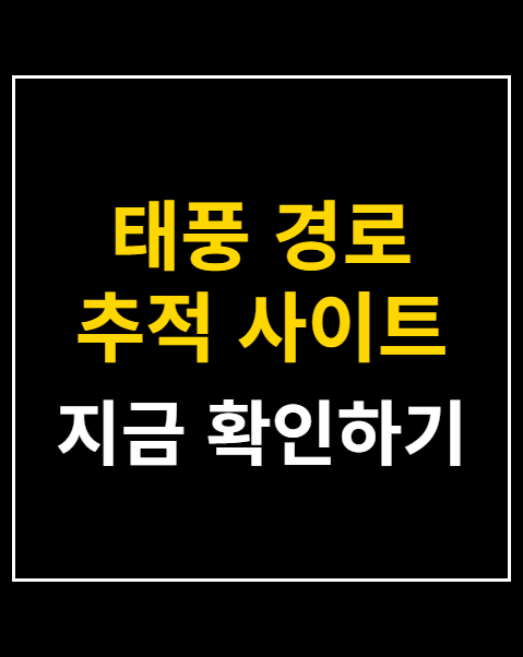 태풍 경로 추적 사이트