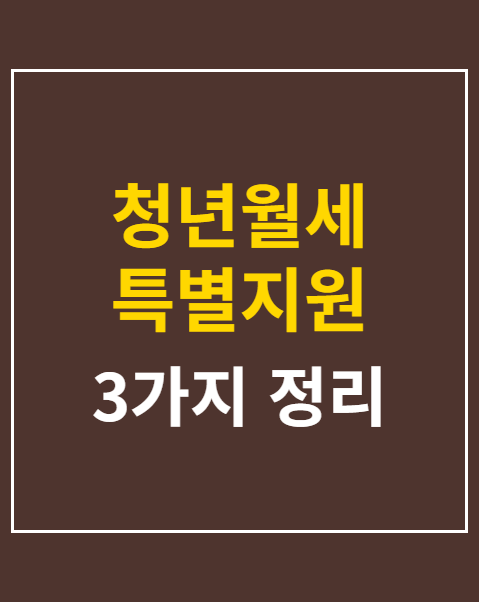 청년월세 특별지원 2026년 조건과 3가지 준비 서류