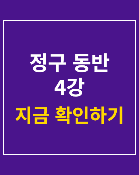 정구 동반 4강