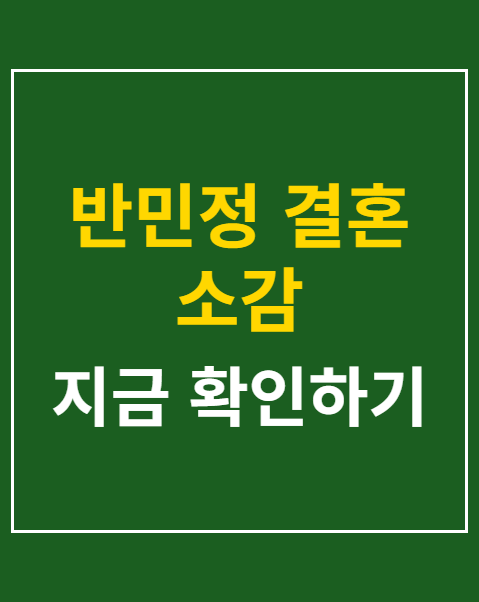 반민정 결혼 소감