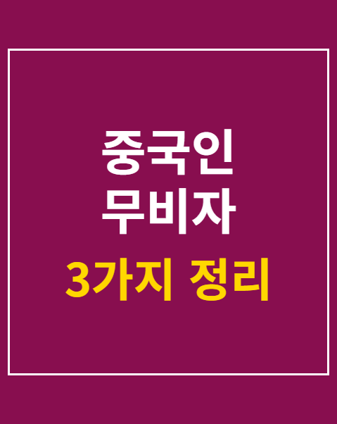중국인 무비자 입국제도 폐지 강력 청원
