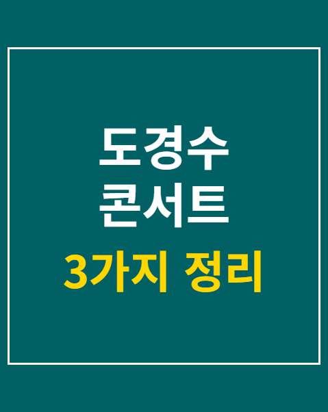 도경수 콘서트 티켓팅