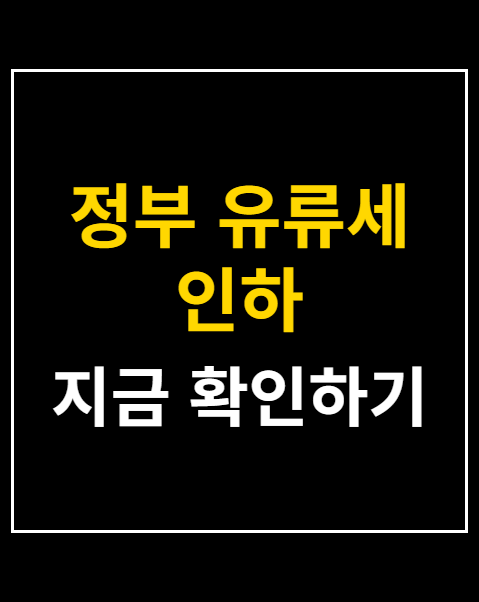 정부 유류세 인하