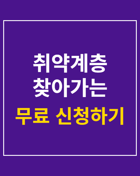 취약계층 찾아가는 복지서비스 신청
