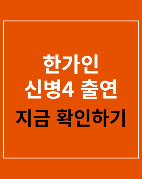 한가인 신병4 출연