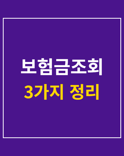보험금조회