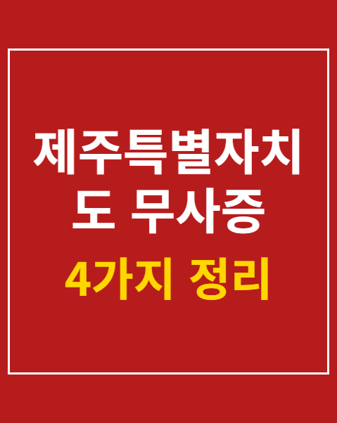제주특별자치도 무사증 입국제도의 폐지 청원