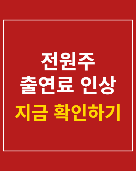 전원주 출연료 인상