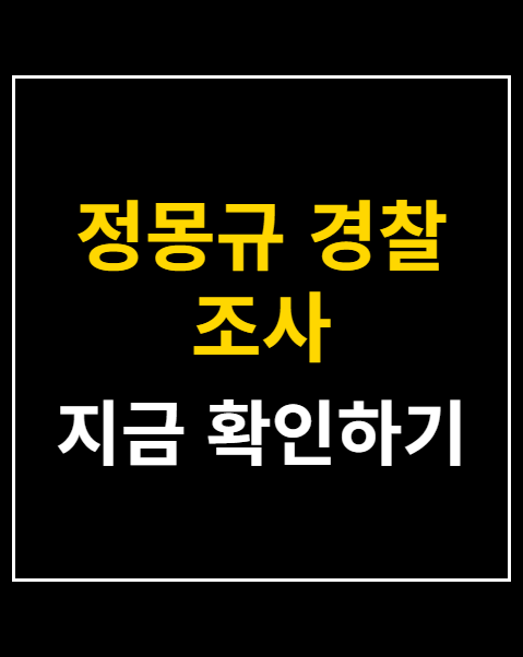 정몽규 경찰 조사